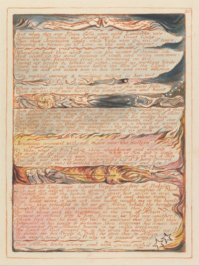 Jerusalem, Tafel 20 von William Blake